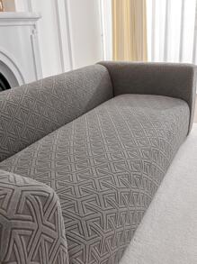1 tấm bọc ghế sofa màu đàn hồi - Màu xám đen - Xem 1