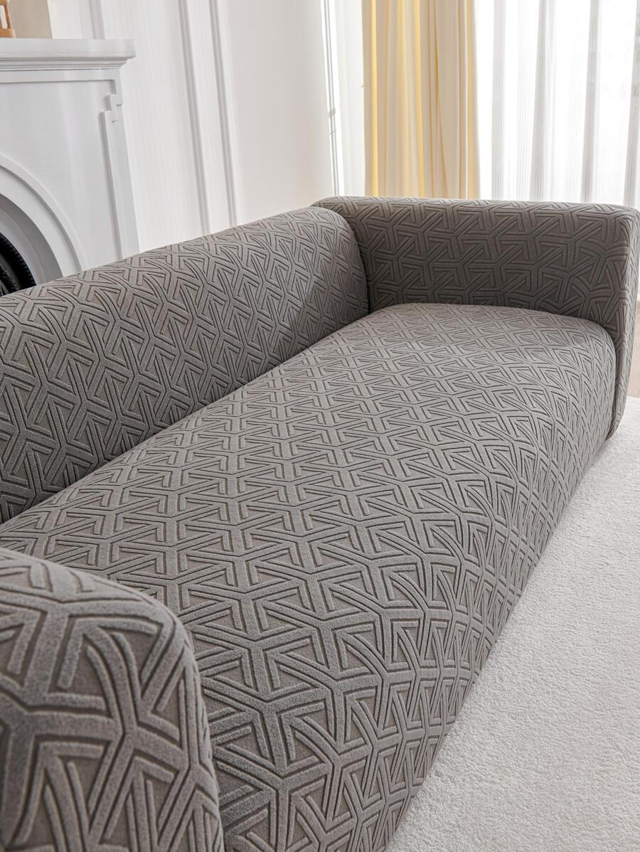 1 tấm bọc ghế sofa màu đàn hồi - Màu xám đen - Xem 1