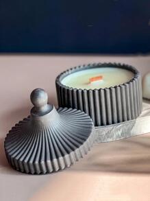 1 Khuôn silicon thiết kế hộp lưu trữ tròn - trắng - Xem 6