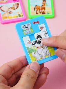 1入組隨機地有圖案的卡通創意七巧板 - 彩色 - 查看 3