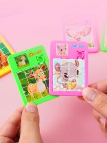 1入組隨機地有圖案的卡通創意七巧板 - 彩色 - 查看 5