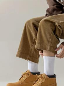 1 件装男士厚毛圈缓冲运动中筒袜，具有吸汗功能，秋季 - 彩色 - 查看 3