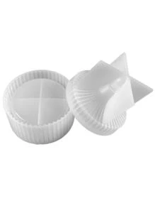 1 Khuôn silicon thiết kế hộp lưu trữ tròn - trắng - Xem 5