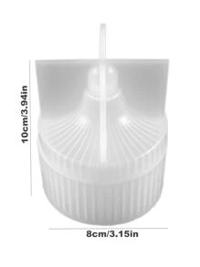 1 Khuôn silicon thiết kế hộp lưu trữ tròn - trắng - Xem 2