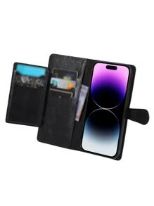 Magnetic Wallet Phone Case Compatible With iPhone15/15Plus/15Pro/15Promax