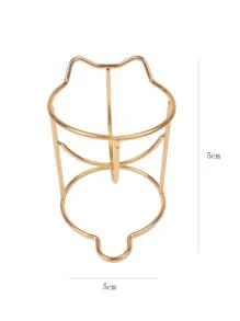1 giá đỡ mút trang điểm - Vàng - Xem 2