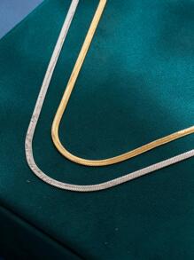 2 chiếc Dây chuyền bằng thép không gỉ thanh lịch Vòng cổ người bạn thân nhất, Phụ kiện cặp đôi ngày lễ dành cho nữ - Nhiều màu - Xem 2