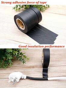 1 cuộn Băng PVC, Băng cách điện chống nước màu đen tối giản cho gia đình - màu đen - Xem 2