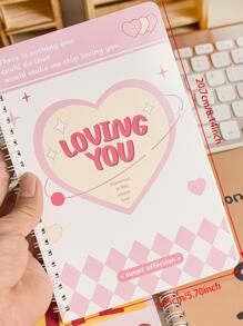 MOKA al azar con dibujos animados Funda A5 Cuaderno espiral , forro Bloc - Multicolor - Ver 5