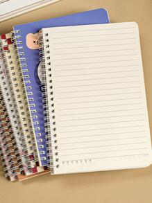 MOKA al azar con dibujos animados Funda A5 Cuaderno espiral , forro Bloc - Multicolor - Ver 3