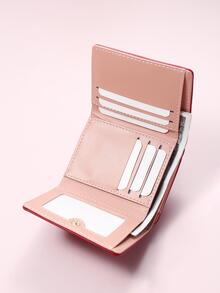 High Quality Girl Iron Frame Wallet, Cartoon Cat Short Purse - Red - View 6