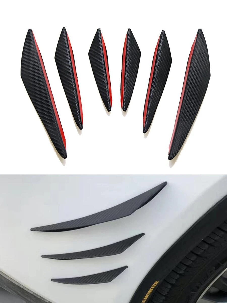 Car Front Bumper Air Knife Modified Body Decoration - Black - View 1