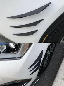 Car Front Bumper Air Knife Modified Body Decoration - Black - View 3