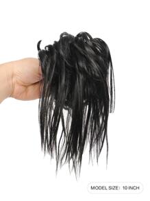 Kẹp Vuốt Ngắn Thẳng Tổng Hợp Updo Tóc - màu đen - Xem 4