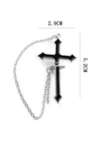 1入組耳環，柔和風格 - 銀色 - 查看 4