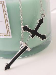 1入組耳環，柔和風格 - 銀色 - 查看 3