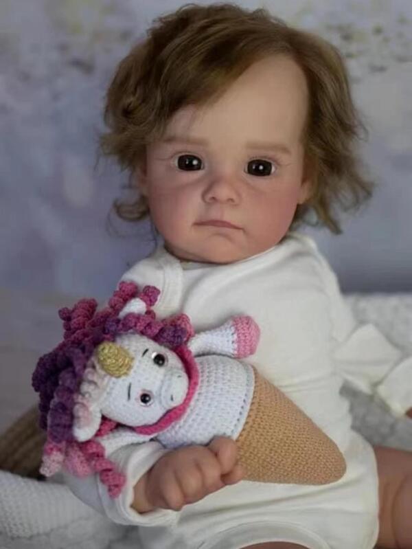 22 Inch Maggie Reborn Doll Baby Lifelike Newborn Doll Painted By