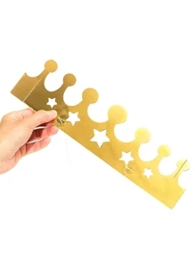 Blue Panda 48 Pack Mini Gold Foil Paper Crowns for Kids Birthday Themed Decor, Photo Props (3.3 x 3 In) - Vàng - Xem 6