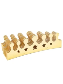 Blue Panda 48 Pack Mini Gold Foil Paper Crowns for Kids Birthday Themed Decor, Photo Props (3.3 x 3 In) - Vàng - Xem 8