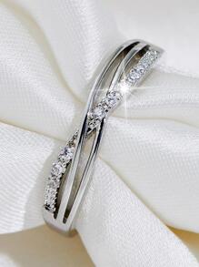 1 chiếc nhẫn thời trang cá nhân hóa đơn giản, dễ phối đồ dành cho nữ, quà tặng Ngày Valentine, Ngày của Mẹ, sinh nhật, tiệc tùng. - Bạc - Xem 4