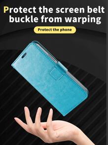 Funda de cartera magnética para teléfono, versión internacional, no la versión nacional - Celeste - View 4