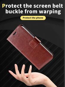 Magnetic Wallet Phone Case - Chocolate Brown - View 4