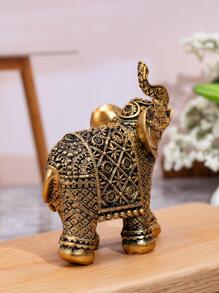 1pc Elephant Home Office Desktop Decorative Ornament For Living Room Foyer Best Gifts Birthday Graduation - Multicolor - View 6