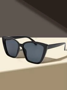 貓眼墨鏡 - 黑色 - 查看 1