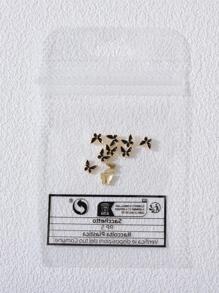 10 chiếc hợp kim hình con bướm màu đen dùng để trang trí móng tay - Nhiều màu - Xem 4