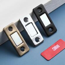 1 Thép Không Gỉ Mạnh Mẽ Cửa Hút, Tối Giản Bạc Cửa Trượt Hút Từ Clutch Cho Hộ Gia Đình - Bạc - Xem 3