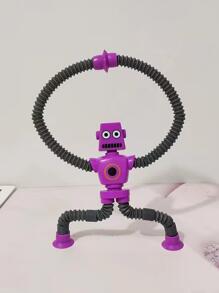 1入組吸盤機器人玩具，帶多位置拉伸軟管減壓和趣味減壓玩具 - 彩色 - 查看 5