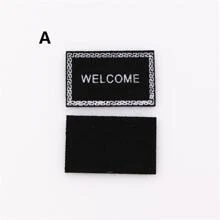 4 cái Thảm trải sàn nhỏ Thiết kế đối tượng trang trí - màu đen - Xem 2