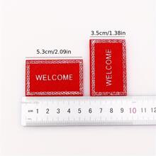 4 cái Thảm trải sàn nhỏ Thiết kế đối tượng trang trí - màu đen - Xem 3