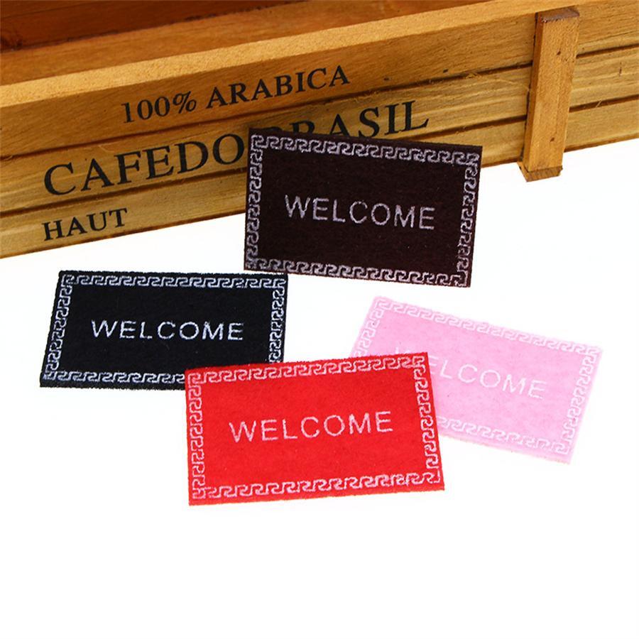 4 cái Thảm trải sàn nhỏ Thiết kế đối tượng trang trí - màu đen - Xem 1