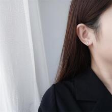 OMID S925纯银星形设计个性简约风格耳环，女士珠宝 - 耳環 - 查看 5