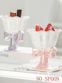 1入組創意可愛蝴蝶形冰淇淋杯子 - 彩色 - 查看 1