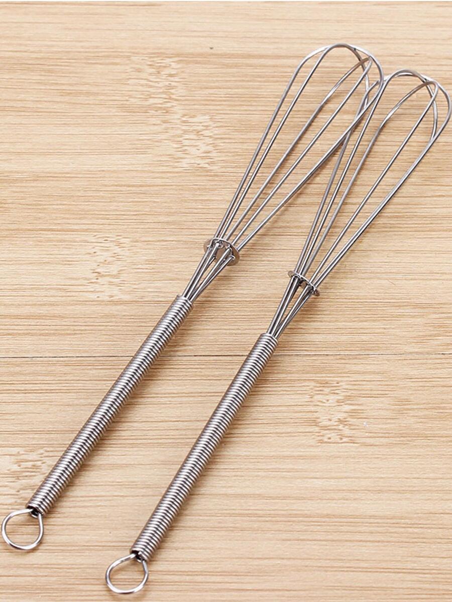 适用于沙龙或理发店的不锈钢染发搅拌器，用于混合染料或鲜奶油的美发工具，返校、旅行度假必需品，女士发饰 - 銀色 - 查看 1