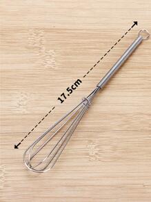 适用于沙龙或理发店的不锈钢染发搅拌器，用于混合染料或鲜奶油的美发工具，返校、旅行度假必需品，女士发饰 - 銀色 - 查看 2