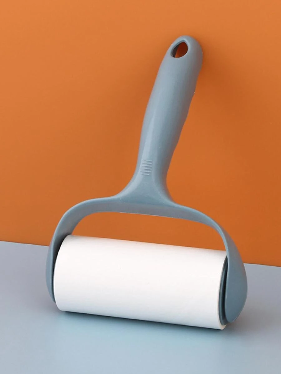 1入組黏吸塵滾筒帶和可拆卸滾輪刷適用於衣服,灰塵和寵物毛髮 - 藍色 - 查看 1