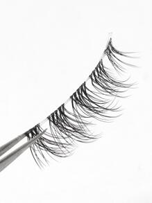 MAGEFY Lông Mi Giả, 5 Cặp Lông Mi Giả Chữ Thập Dài Dài Tự Nhiên Lông Mi Giả Trong Suốt Dải Lông Mi Giả Dải Cho Trang Phục Hóa Trang Dự Tiệc - màu đen - Xem 8