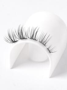 MAGEFY Lông Mi Giả, 5 Cặp Lông Mi Giả Chữ Thập Dài Dài Tự Nhiên Lông Mi Giả Trong Suốt Dải Lông Mi Giả Dải Cho Trang Phục Hóa Trang Dự Tiệc - màu đen - Xem 7