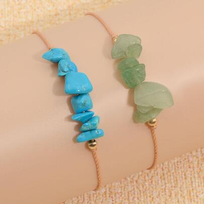 2入組兒童珠子裝飾手鏈適用於禮品