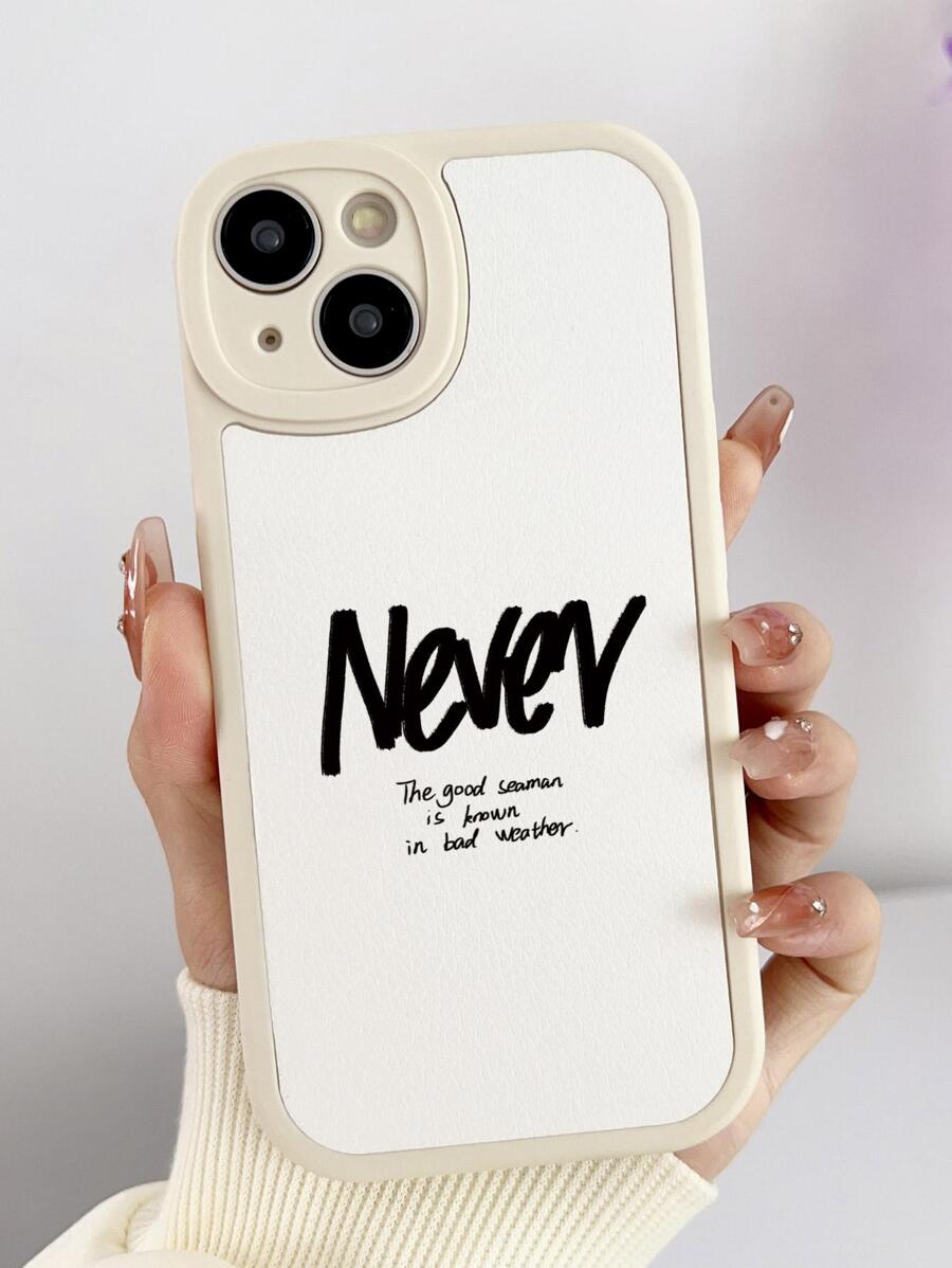 Letter Graphic Phone Case - Multicolor - View 1