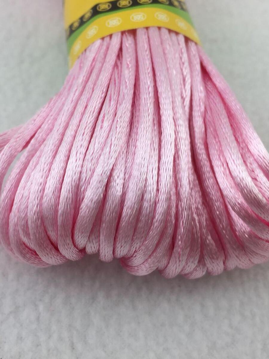 2.5mm Baby Pink Nylon Cord Rope DIY Jewellery Bracelet Making Findings