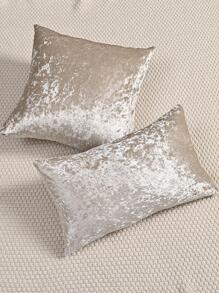 1 件纯色天鹅绒枕套，简约纯色防污可拆卸可洗装饰抱枕套，适用于卧室、客厅、沙发（不含枕芯），香槟色，黑色