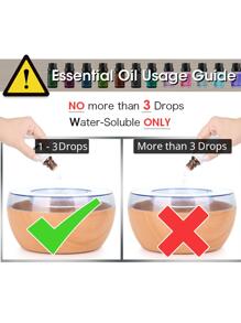 1pc ABS Humidifier, Modern Wood Grain Pattern 7-color Desktop Atomizer Hydrating Device For Home - Coffee Brown - View 8