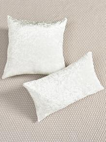 1 件纯色天鹅绒枕套，简约纯色防污可拆卸可洗装饰抱枕套，适用于卧室、客厅、沙发（不含枕芯），香槟色，黑色