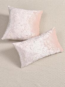 1 件纯色天鹅绒枕套，简约纯色防污可拆卸可洗装饰抱枕套，适用于卧室、客厅、沙发（不含枕芯），香槟色，黑色