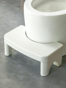 Adult Toilet Stool, Bathroom Squat Stool, Foldable Footstool, Child Potty Training Stair Stepper - White - View 1
