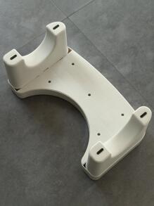 Adult Toilet Stool, Bathroom Squat Stool, Foldable Footstool, Child Potty Training Stair Stepper - White - View 2